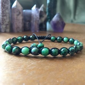 Handmade} Ruby in Zoisite Adjustable Bracelet